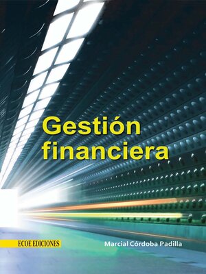 cover image of Gestión financiera--1ra edición